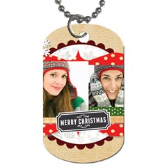 merry christmas - Dog Tag (One Side)