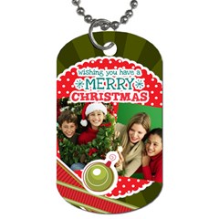 merry christmas - Dog Tag (One Side)