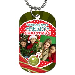 merry christmas - Dog Tag (Two Sides)