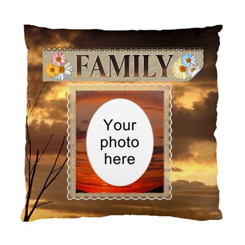Family Cushion Case (2 Sides) By Lil Front