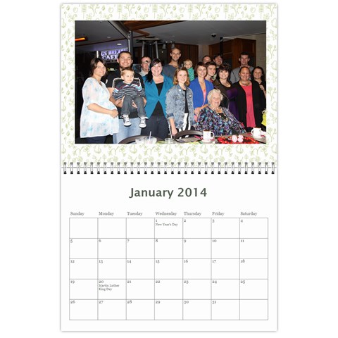 Nan Calendar 2013 By Christine Jan 2014