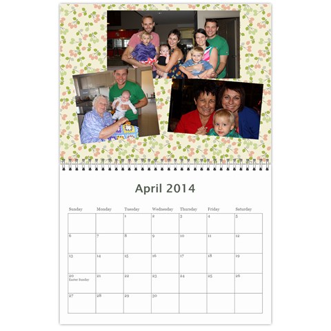 Nan Calendar 2013 By Christine Apr 2014