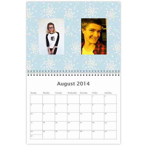 Nan Calendar 2013 By Christine Aug 2014