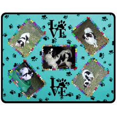 Dog lover s blanket #3 - Fleece Blanket (Medium)