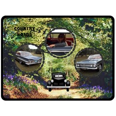 Country Roads large blanket - Fleece Blanket (Large) Country Roads large blanket - Fleece Blanket (Large)