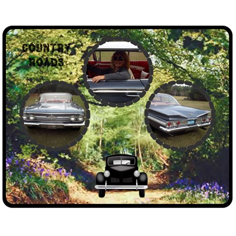 Country Roads Medium Blanket By Joy Johns 60 x50  Blanket Front