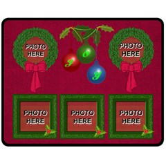Holiday Joy medium blanket - Fleece Blanket (Medium) Holiday Joy medium blanket - Fleece Blanket (Medium)