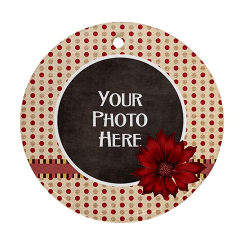 Thoughts Of Friendship Round Ornament 2 By Lisa Minor Front