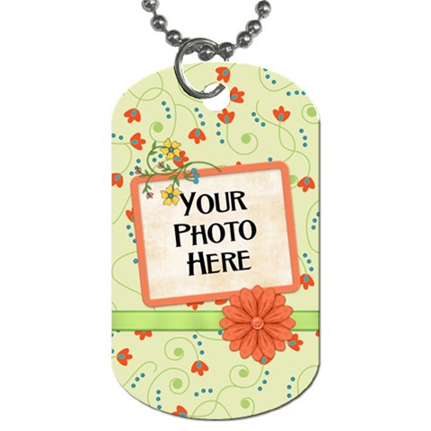 Fanciful Fun Dog Tag By Lisa Minor Front