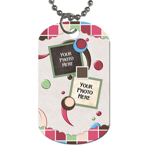 Bloop Bleep Dog Tag By Lisa Minor Front