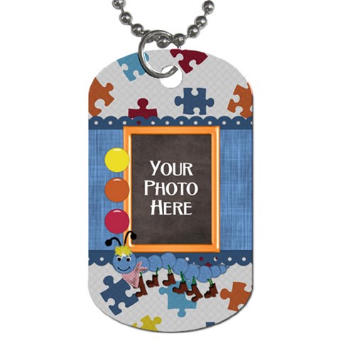 Silly Summer Fun Dog Tag By Lisa Minor Front