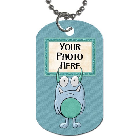 Monster Party Dog Tag By Lisa Minor Back