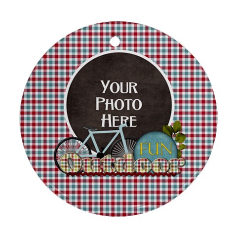 Bike Ornament By Lisa Minor Front