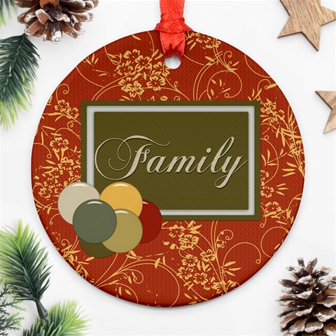 Family Ornament By Lisa Minor Back