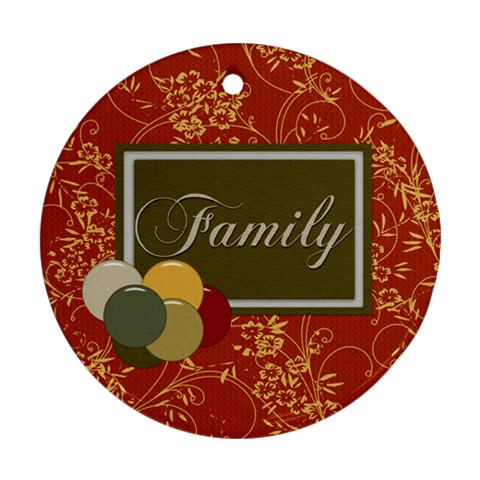 Family Ornament By Lisa Minor Back