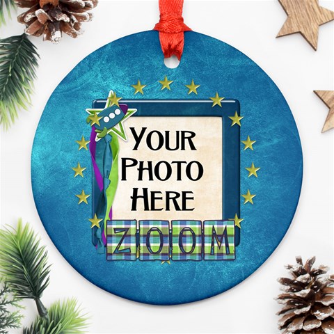 Rocket Ornament By Lisa Minor Front