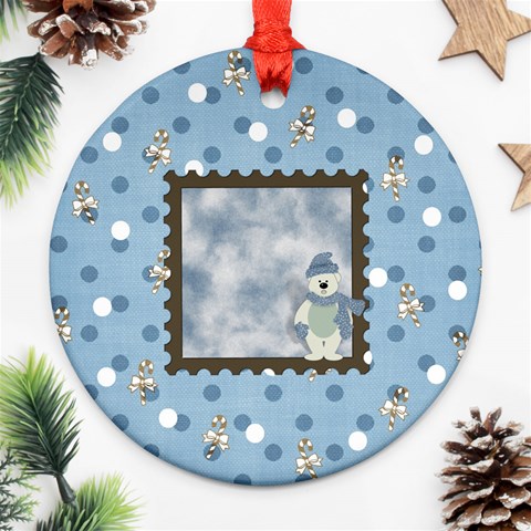 Frosty Ornament By Lisa Minor Back