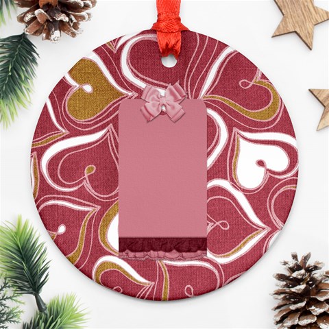 Heart Ornament By Lisa Minor Back