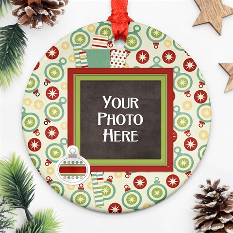 Happy Holidays Ornament By Lisa Minor Front