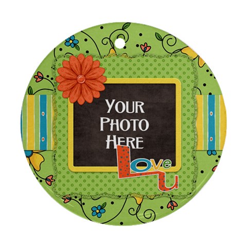 Love U Ornament By Lisa Minor Front