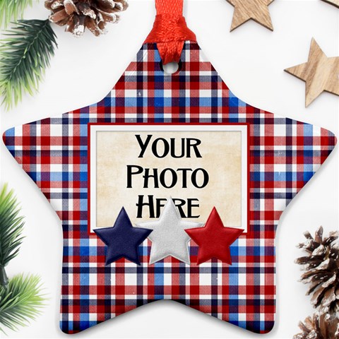 Patriotic Ornament By Lisa Minor Front