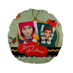 merry christmas - Standard 15  Premium Round Cushion 