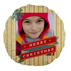 merry christmas - Large 18  Premium Round Cushion 