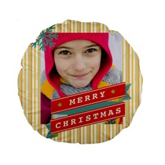 merry christmas - Standard 15  Premium Round Cushion 