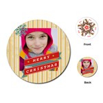 merry christmas - Playing Cards Single Design (Round)