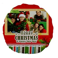 merry christmas - Large 18  Premium Round Cushion 