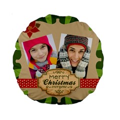 merry christmas - Standard 15  Premium Round Cushion 