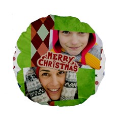 merry christmas - Standard 15  Premium Round Cushion 