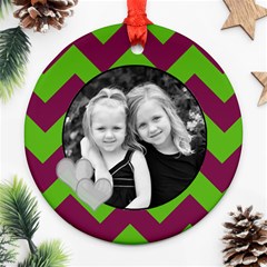 Round Chevron Ornament - Ornament (Round)