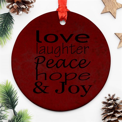 Christmas Trees Ornament By Amanda Bunn Back