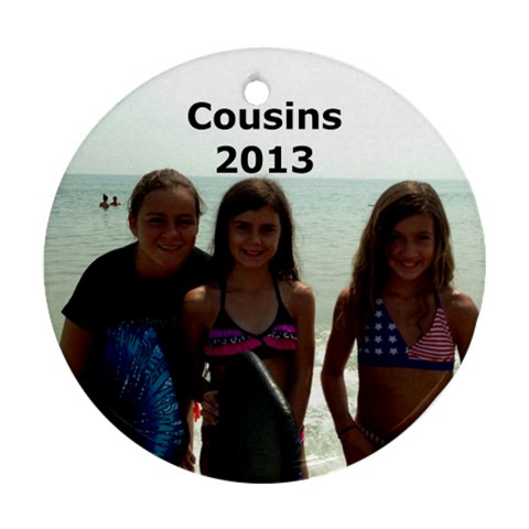 Cousins Ornament By Kathleen Front