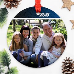 family - Round Ornament (Two Sides)