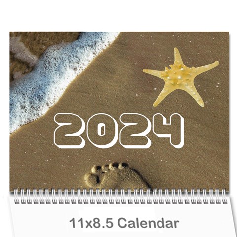 2024 Ocean Theme Calendar By Kim Blair Cover