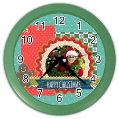 christmas - Color Wall Clock