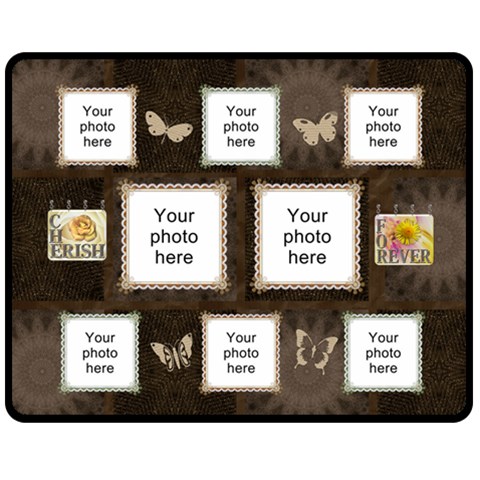 Cherish Forever Medium Fleece Blanket By Lil 60 x50  Blanket Front