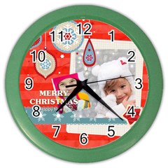 christmas - Color Wall Clock