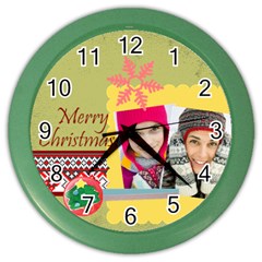 christmas - Color Wall Clock