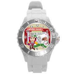 xmas - Round Plastic Sport Watch (L)