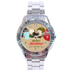 merrry christmas - Stainless Steel Analogue Watch