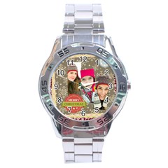 merrry christmas - Stainless Steel Analogue Watch