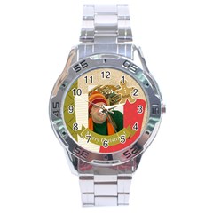 merrry christmas - Stainless Steel Analogue Watch