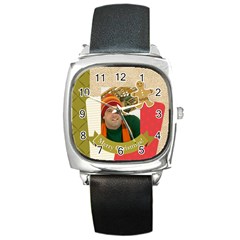 merrry christmas - Square Metal Watch