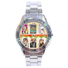 merrry christmas - Stainless Steel Analogue Watch