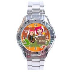 merrry christmas - Stainless Steel Analogue Watch