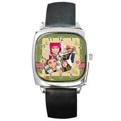 merrry christmas - Square Metal Watch