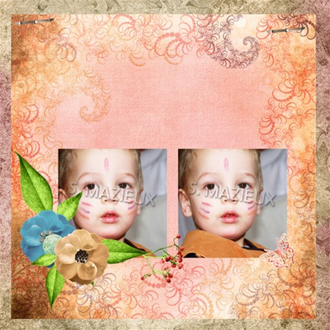 Springfever4 By Elfie 12 x12  Scrapbook Page - 1